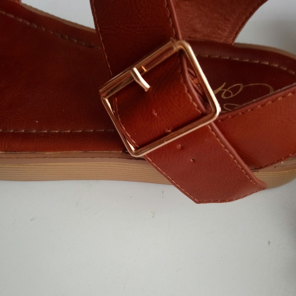 Corelli Brown open toe Flatform sandal 40 - Picture 9 of 9